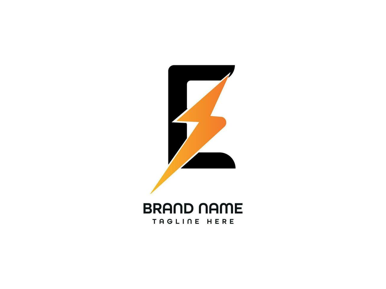 Bolt letter logo design vector
