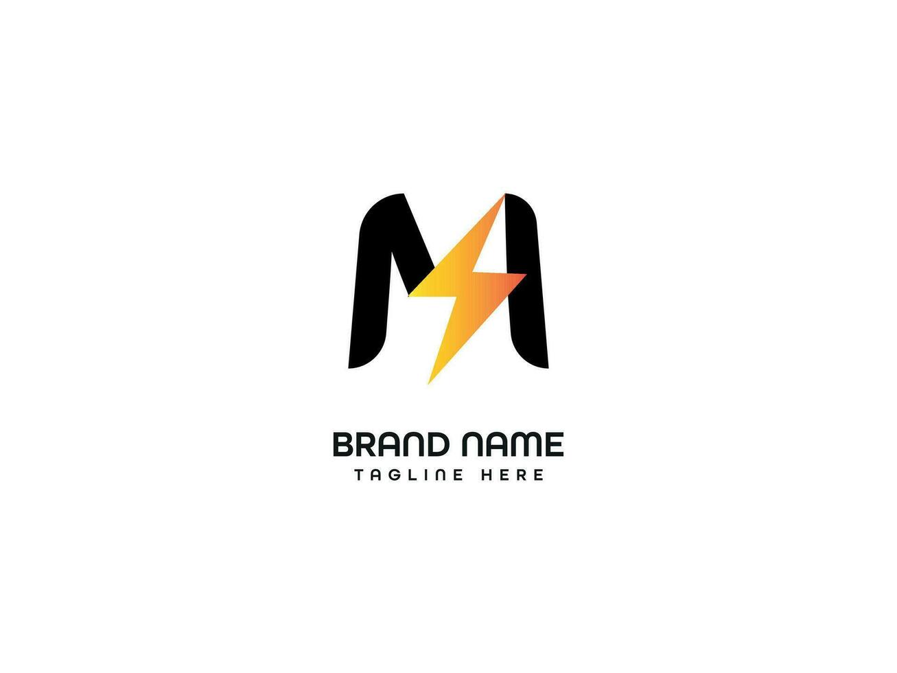 Bolt letter logo design vector