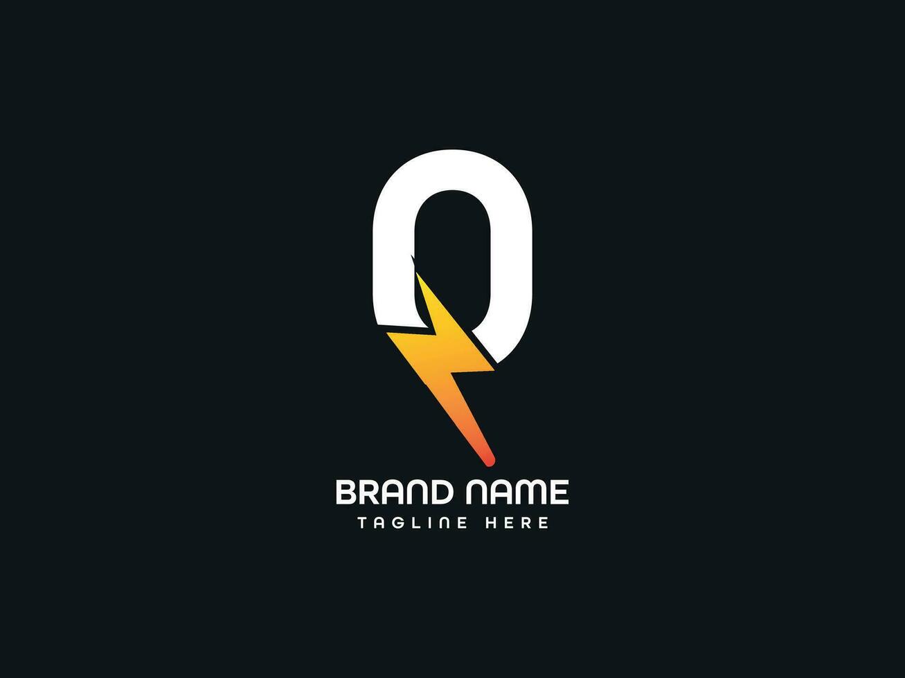 Bolt letter logo design vector