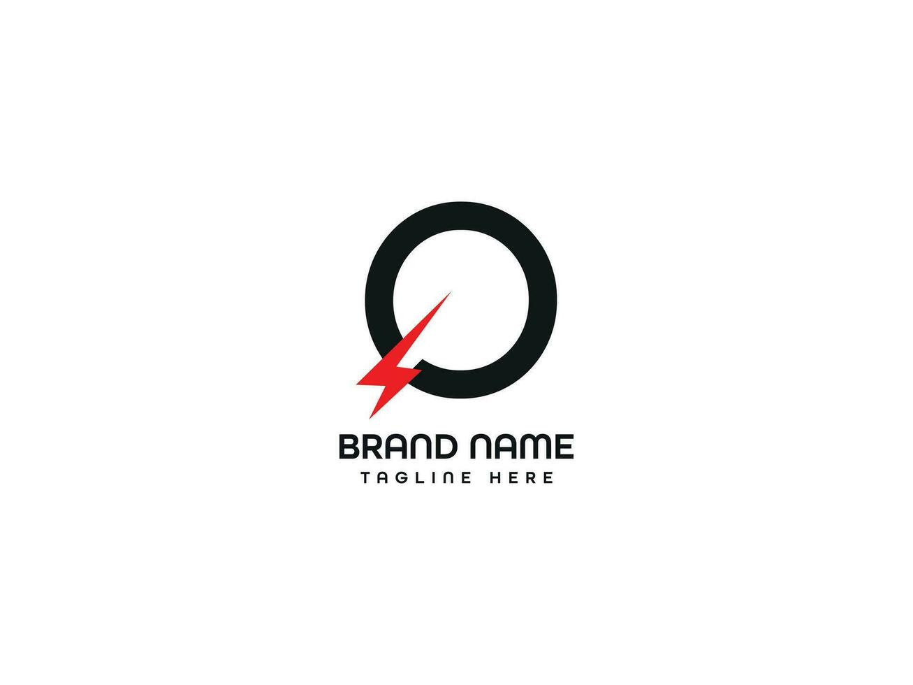Bolt letter logo design vector