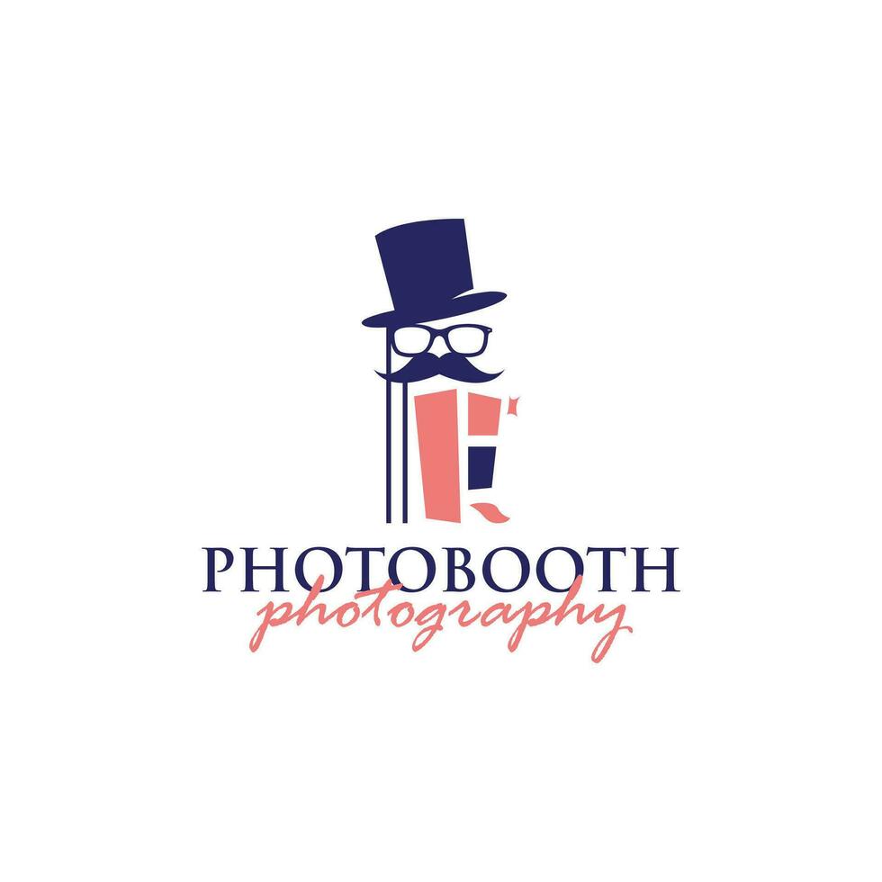 cabina de fotos fotografía logo diseño vector modelo