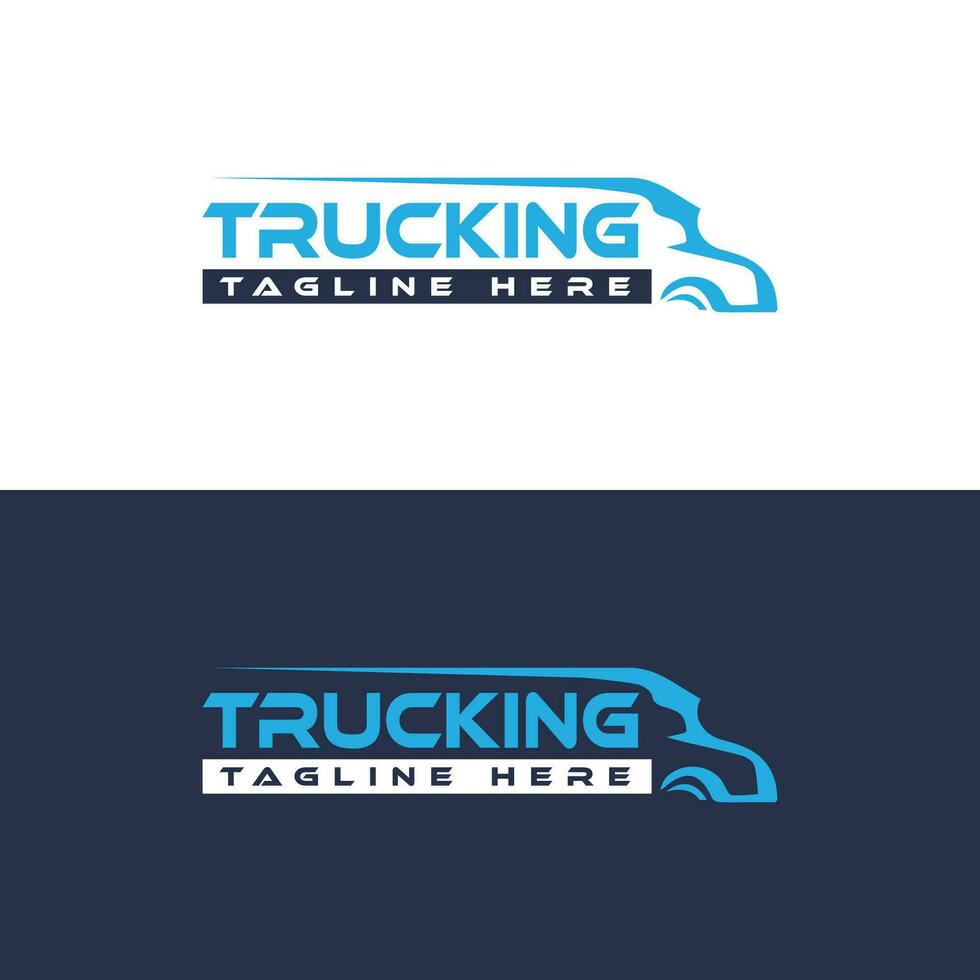 transporte logística camionaje Moviente logo diseño vector modelo