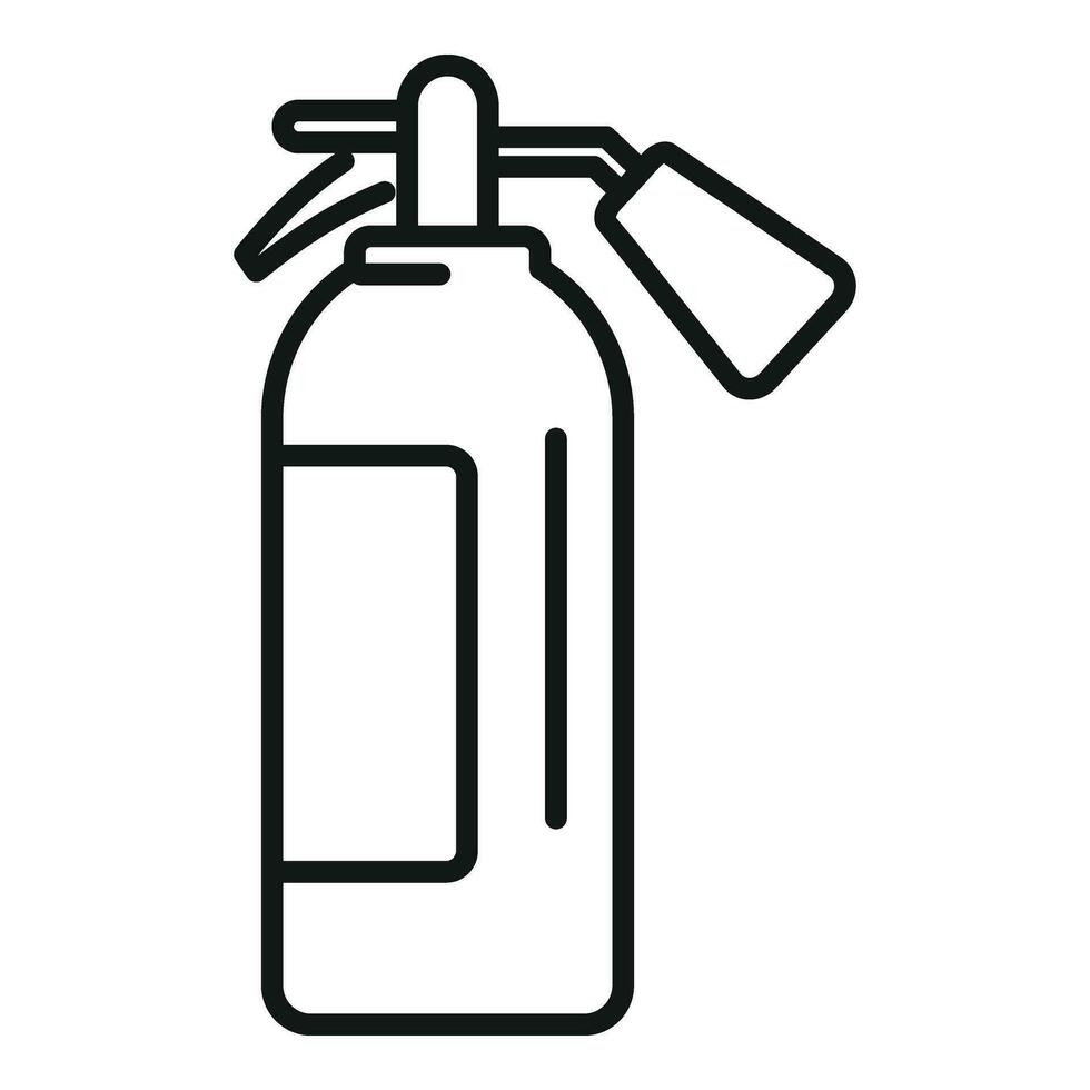 Fire extinguisher icon outline vector. Alarm gate vector