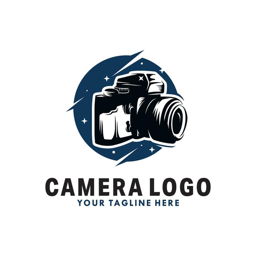 photography camera logo vector design