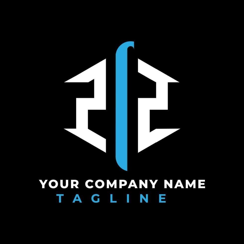 ZIZ letter logo creative design with vector graphic Vector