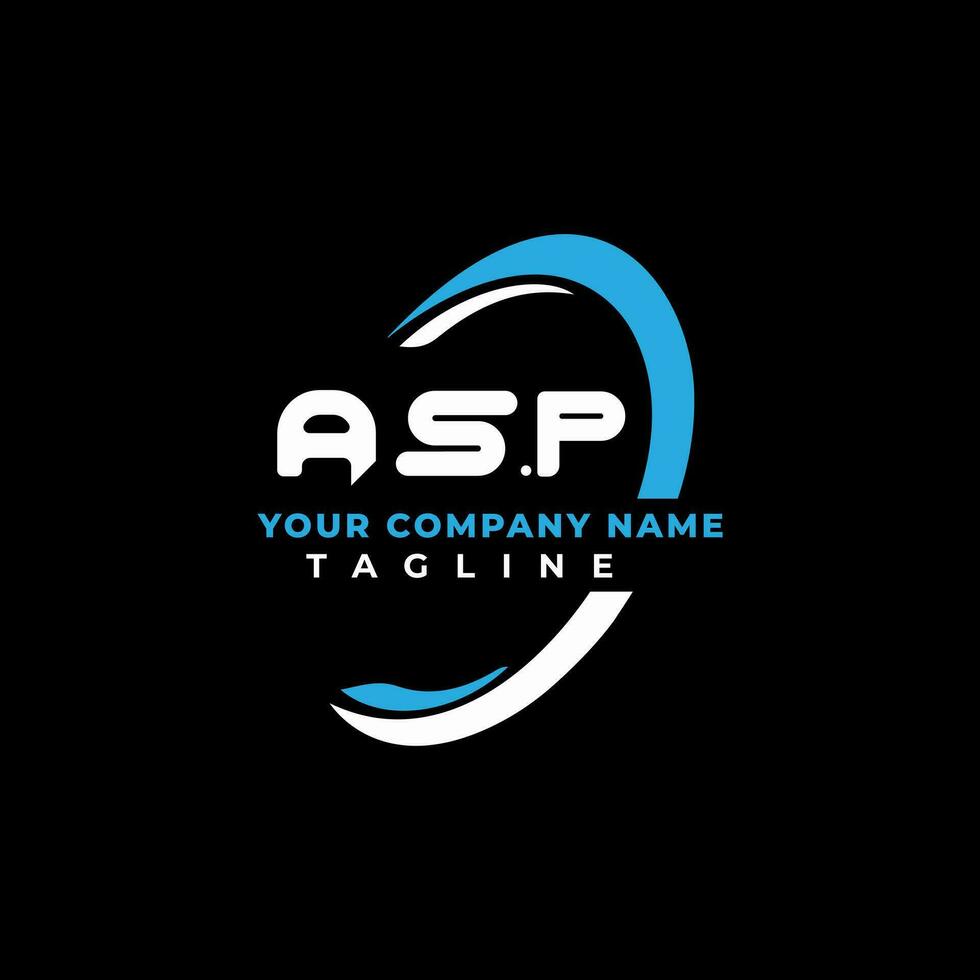 ASP letter logo creative design with vector graphic, ASP simple and modern logo. ASP luxurious alphabet design Vector