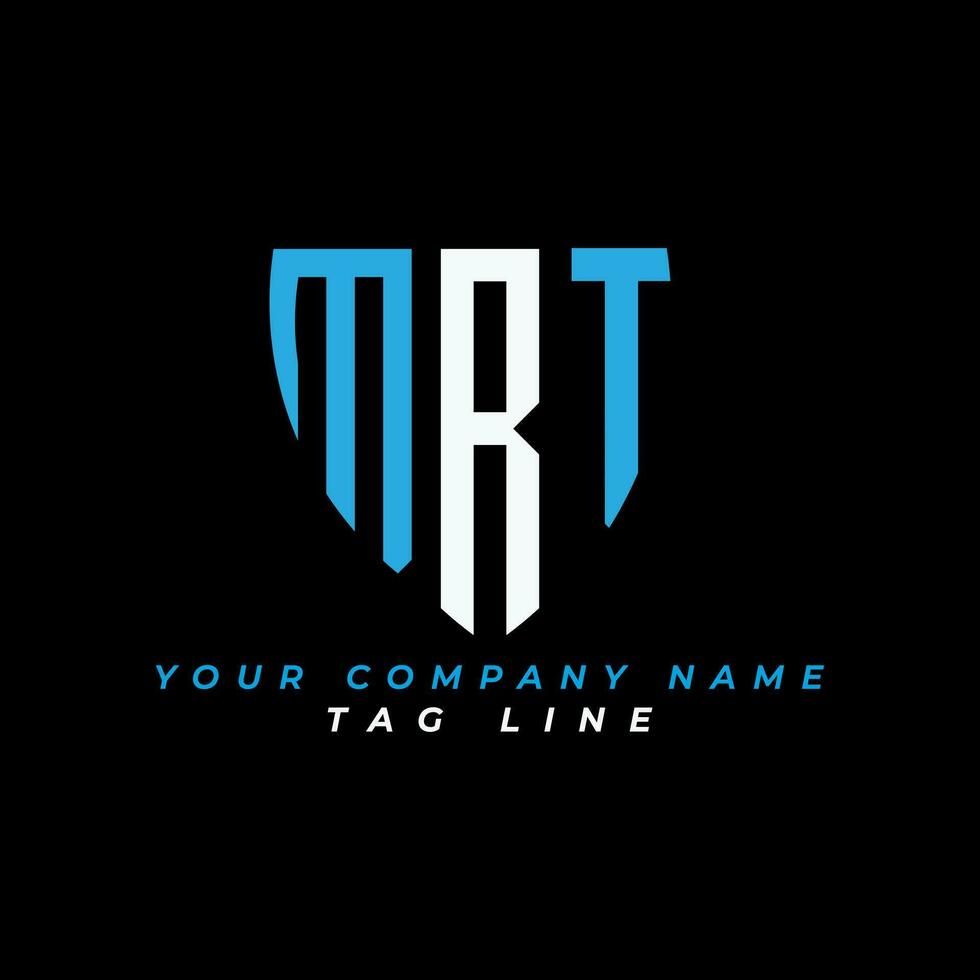 mrt letra logo creativo diseño con vector gráfico Pro vector