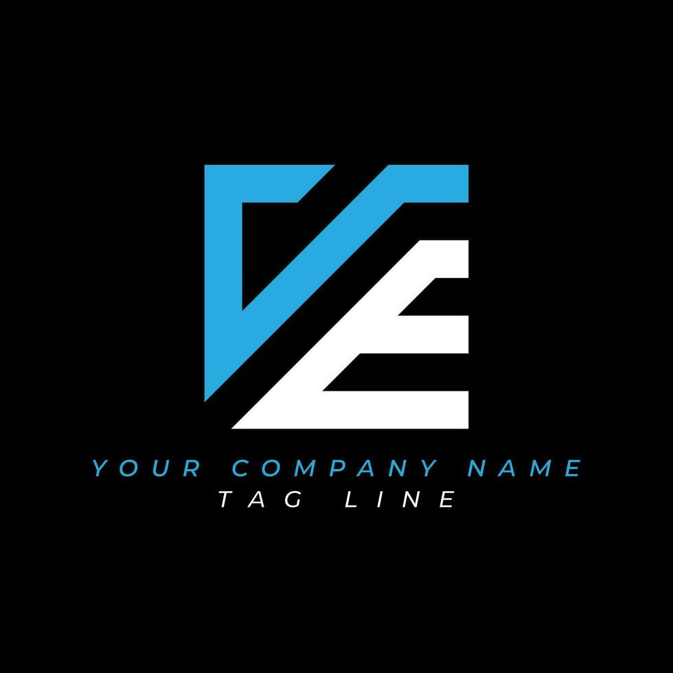 VE letter logo creative design with vector graphic, VE simple and modern logo. VE luxurious alphabet design pro vector