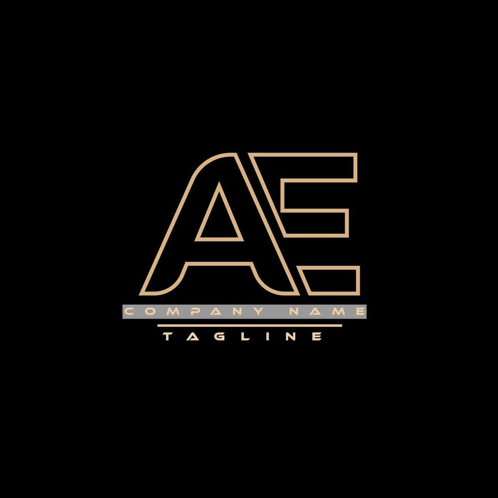 AE Letter Logo Design. Creative Modern A E Letters icon vector AE logo Illustration pro vector
