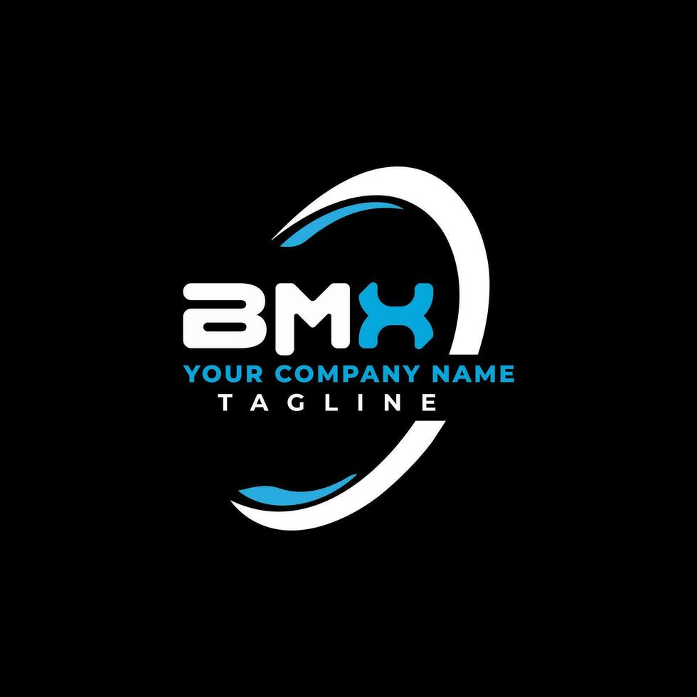 BMX letter logo creative design with vector graphic, BMX simple and modern logo. BMX luxurious alphabet design  Vector
