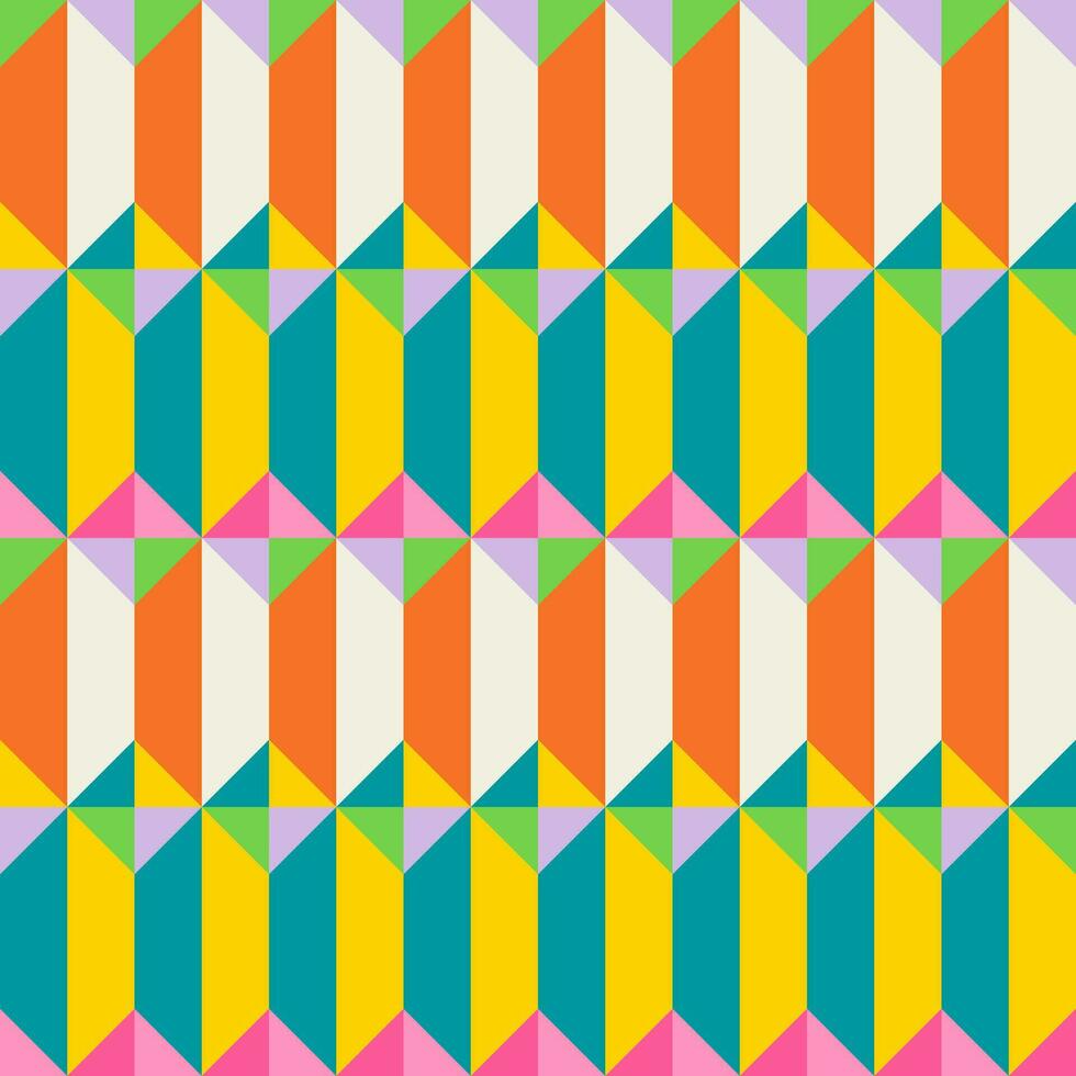 Essential geometric printable seamless pattern with abstract Minimal elegant line form stroke shapes in vibrant colors. Modern simple background in minimalist mid century style vector wall art