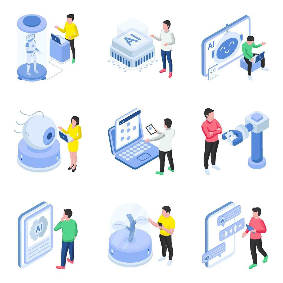 Set Of Ai Flat Illustrations 32408365 Vector Art At Vecteezy Set Of Ai Flat Illustrations 32408365 Vector Art At Vecteezy