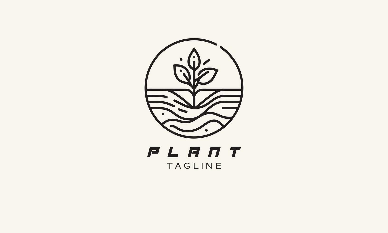 Nature plant and tree vector logo icon design