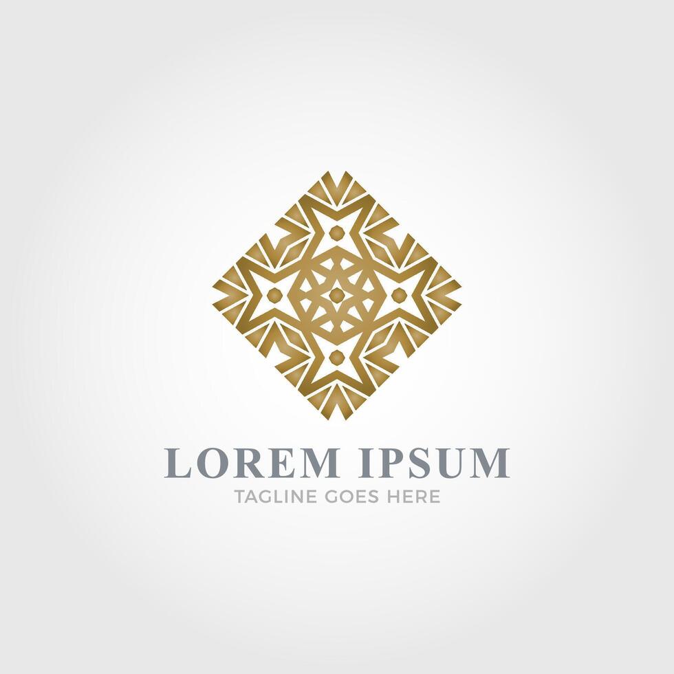 Luxurious logo template vector