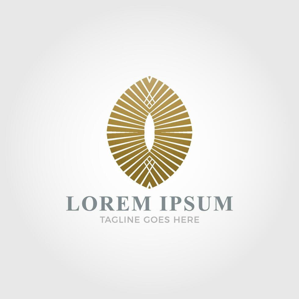 Luxurious logo template vector