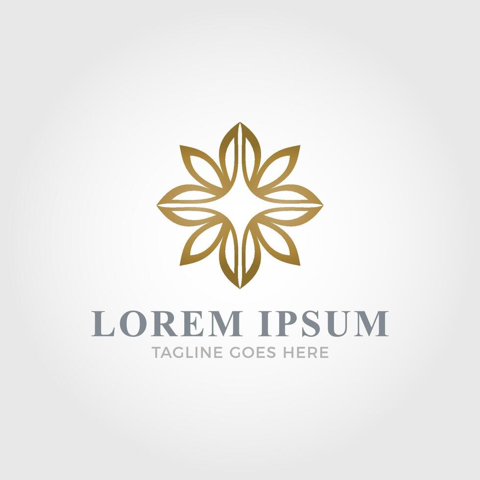 Luxurious logo template vector