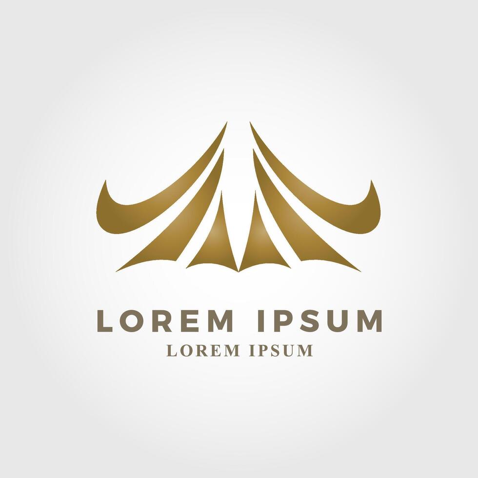 Luxurious brand logo vector