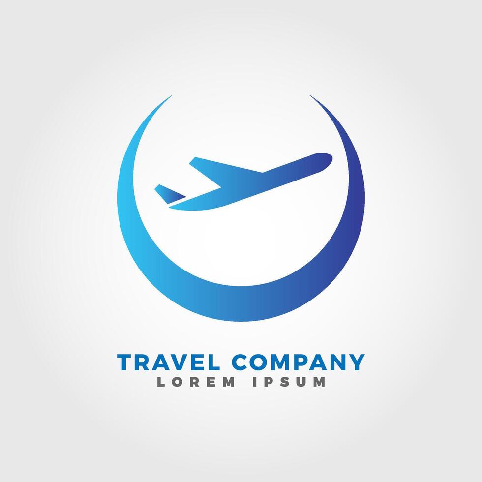 Airplane logo template vector