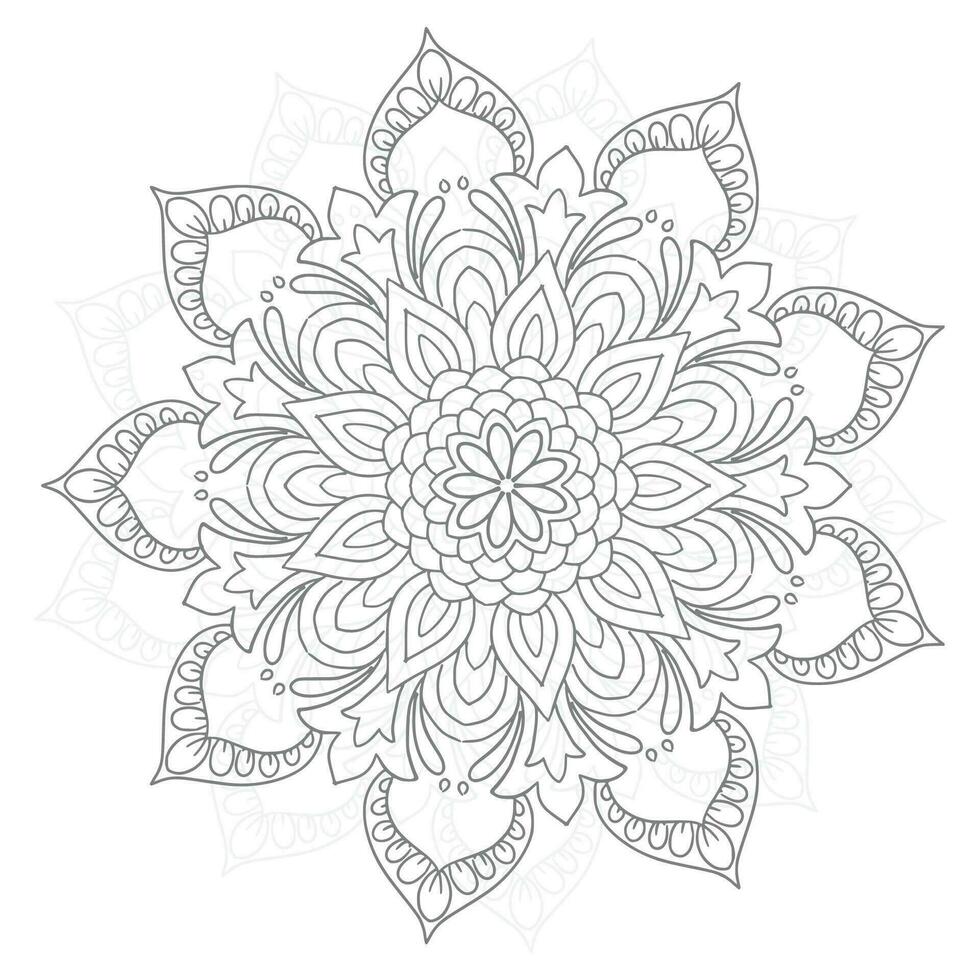 Circular pattern in form of decorative mandala design vector