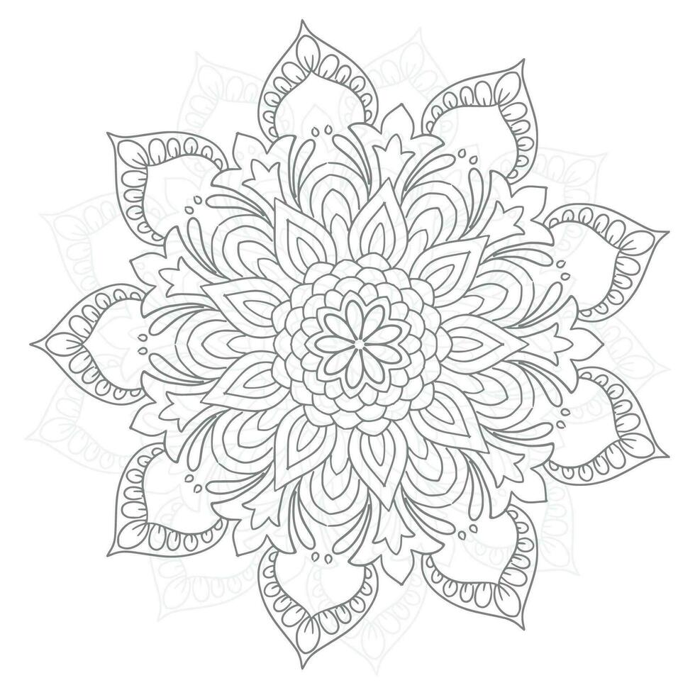 Circular pattern in form of decorative mandala design vector