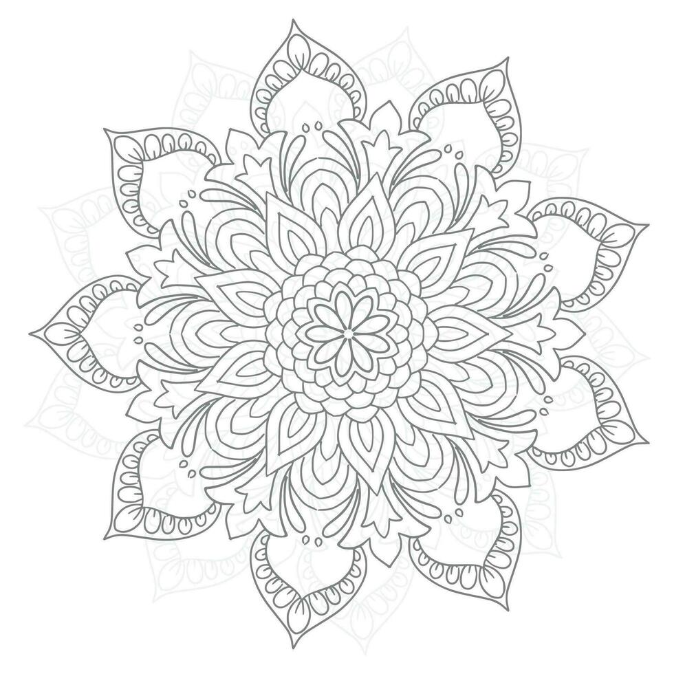 circular modelo en formar de decorativo mandala diseño vector