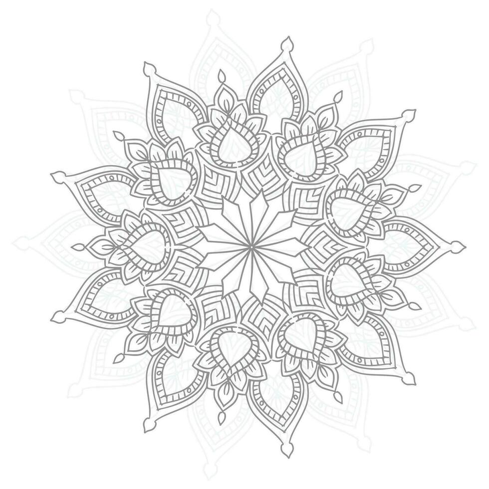 elegante decorativo mandala antecedentes vector