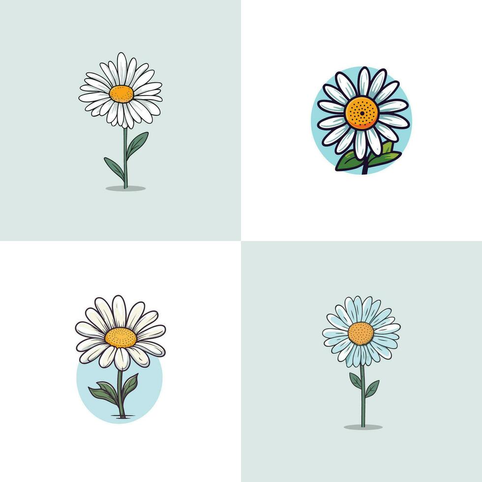 daisy vector clip art illustration