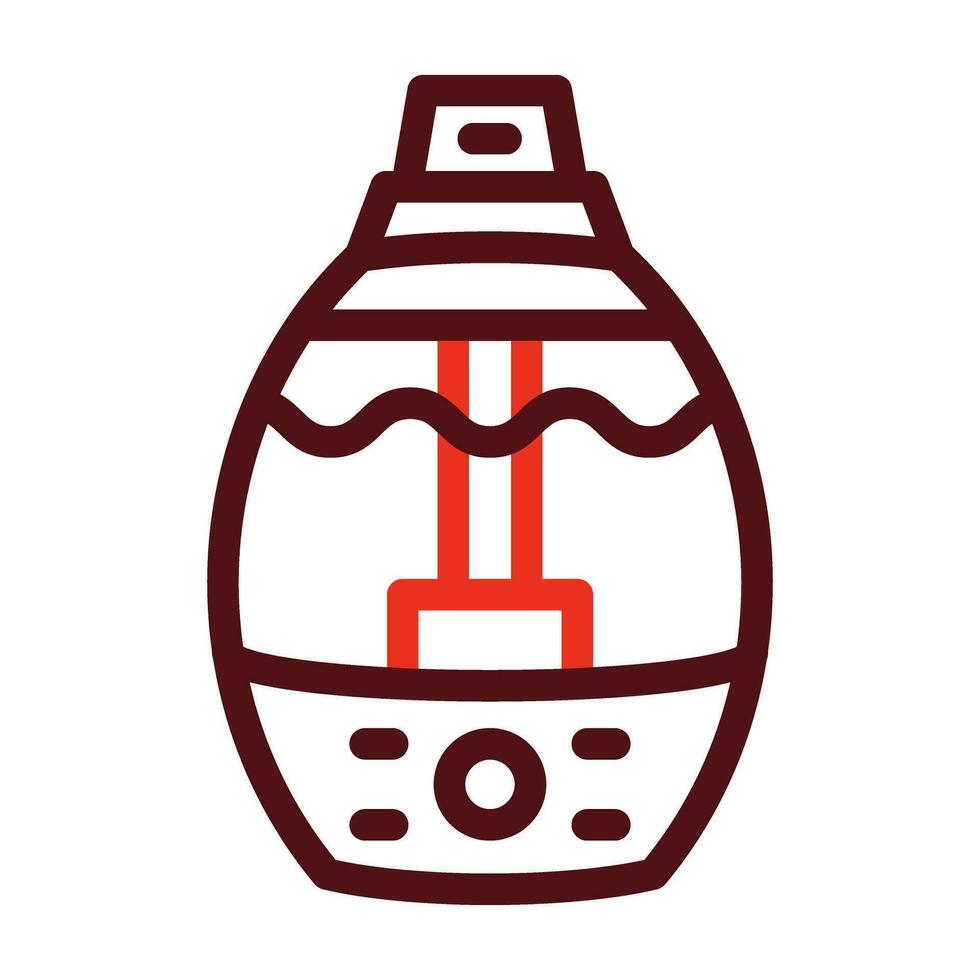 Humidifier Vector Thick Line Two Color Icons For Personal And Commercial Use.
