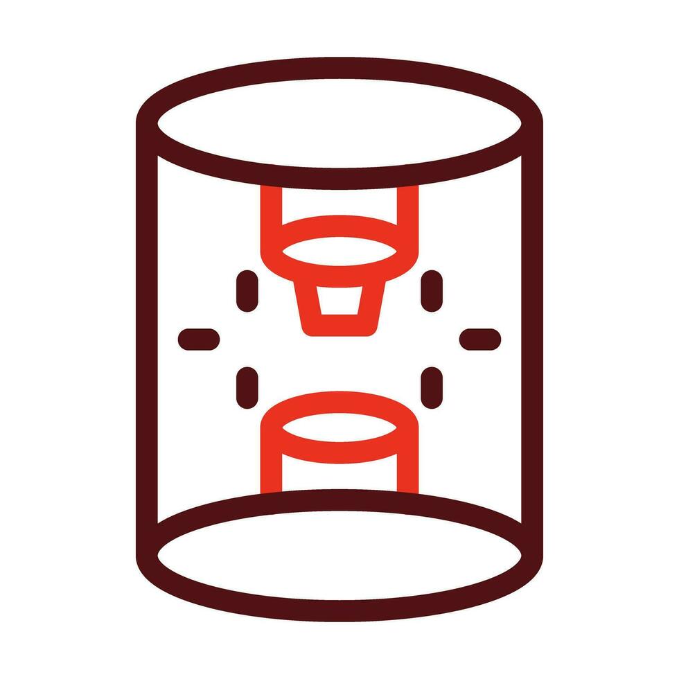 Arc Method Vector Thick Line Two Color Icons For Personal And Commercial Use.