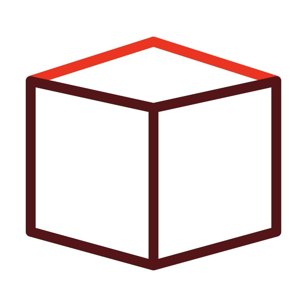 Box Vector Thick Line Two Color Icons For Personal And Commercial Use.