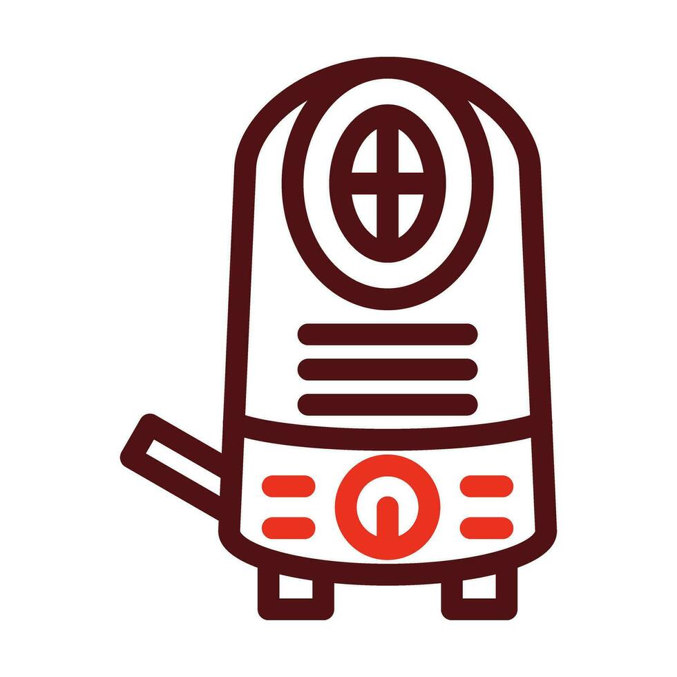 Air Humidifier Vector Thick Line Two Color Icons For Personal And Commercial Use.