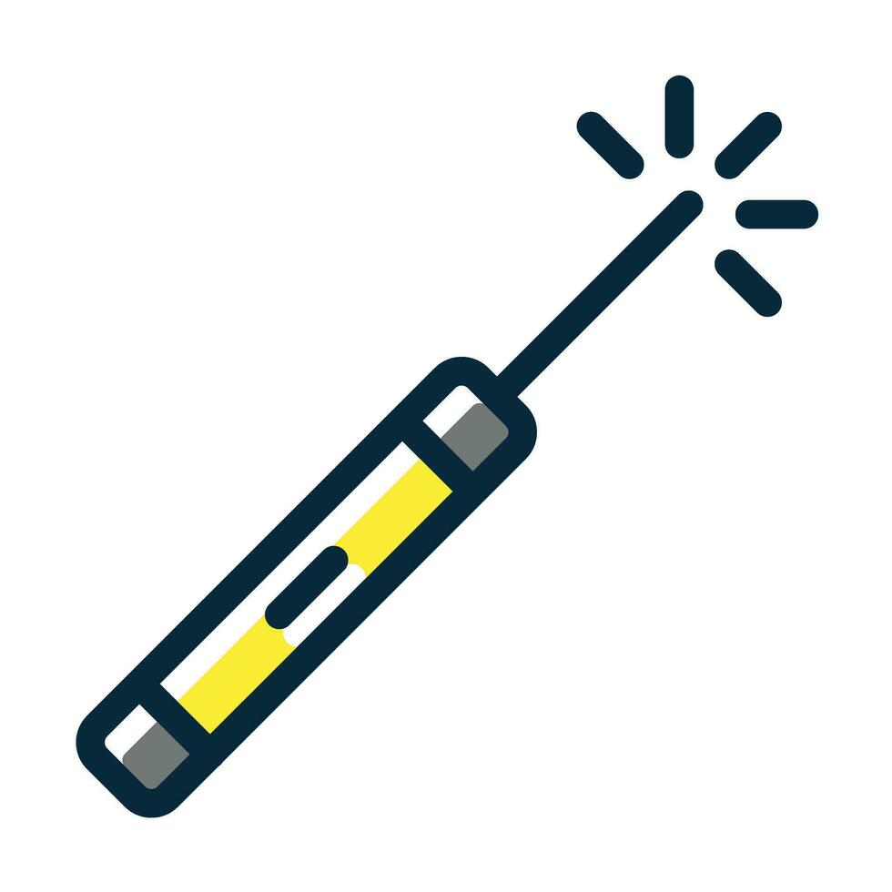 Laser Pen Vector Thick Line Filled Dark Colors Icons For Personal And Commercial Use.