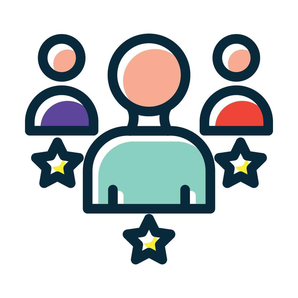 Teamwork Filled Dark Colors  Icon For Personal And Commercial Use. vector