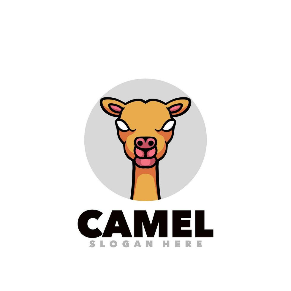 Camel mascot logo vector