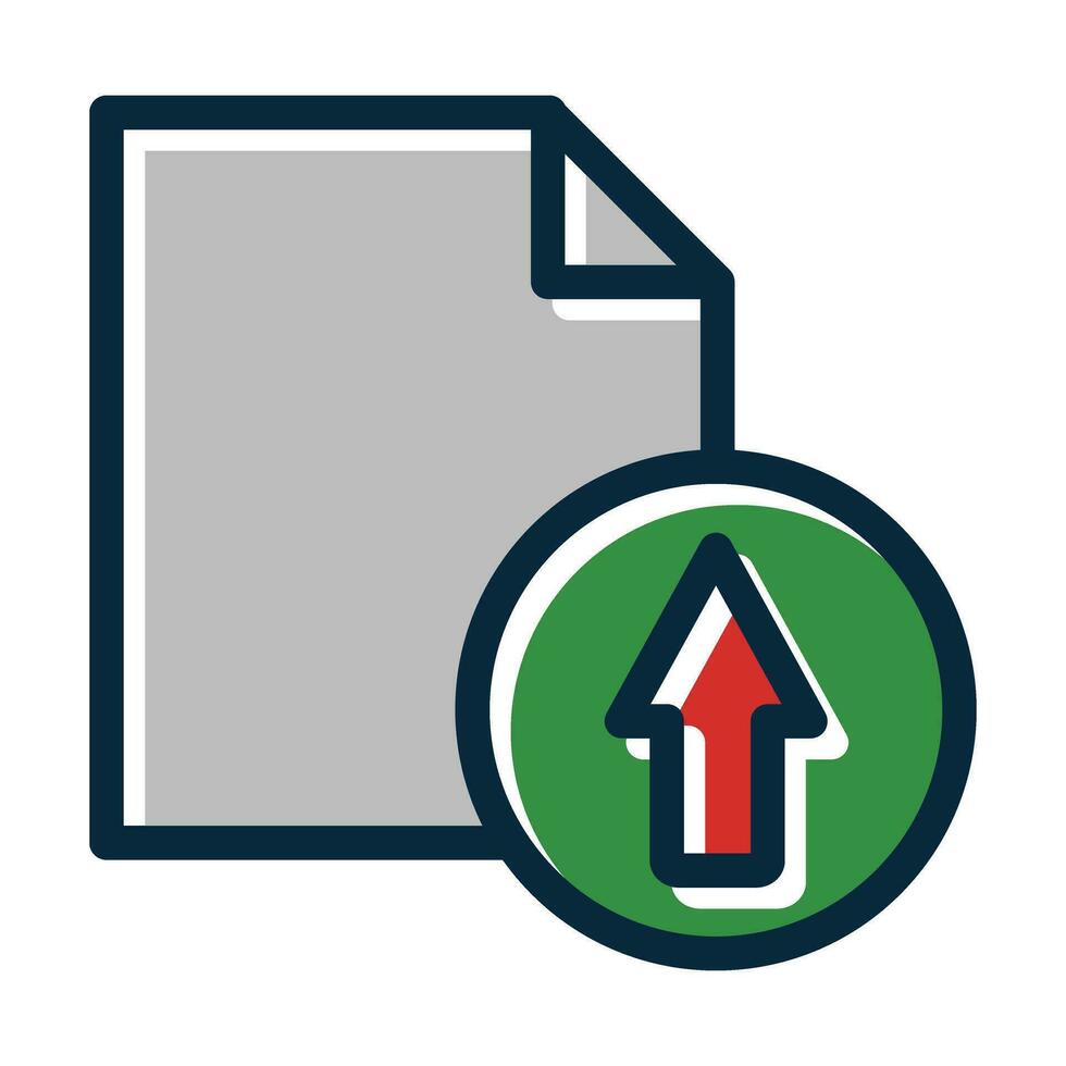 Export File Vector Thick Line Filled Dark Colors Icons For Personal And Commercial Use.