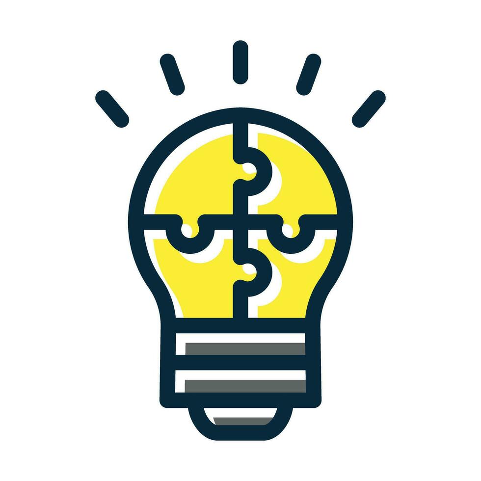 Strategy Vector Thick Line Filled Dark Colors Icons For Personal And Commercial Use.