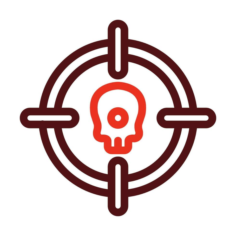 Headshot Vector Thick Line Two Color Icons For Personal And Commercial Use.