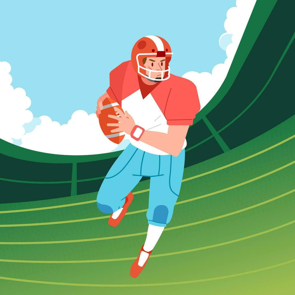 American Football Players Running Fast For A Touchdown On Field how-fast-is-100-km-in-mph
