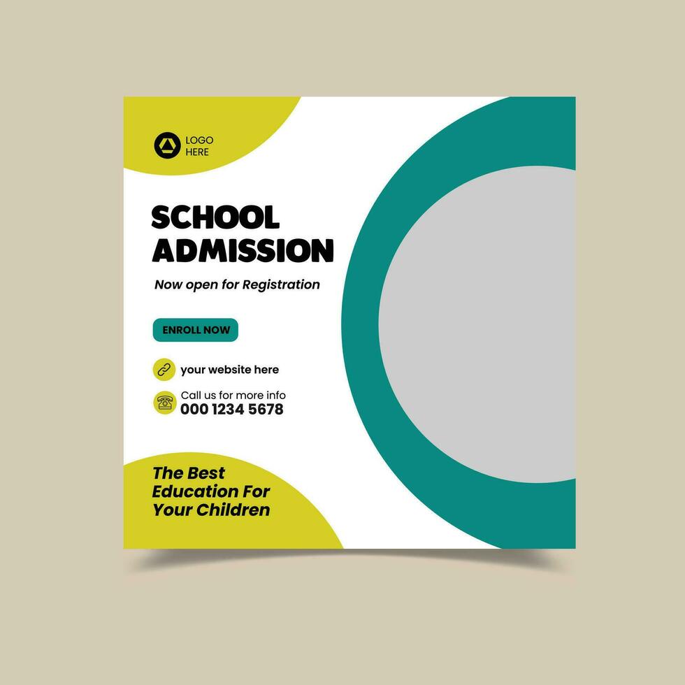 Social Media Post Template vector