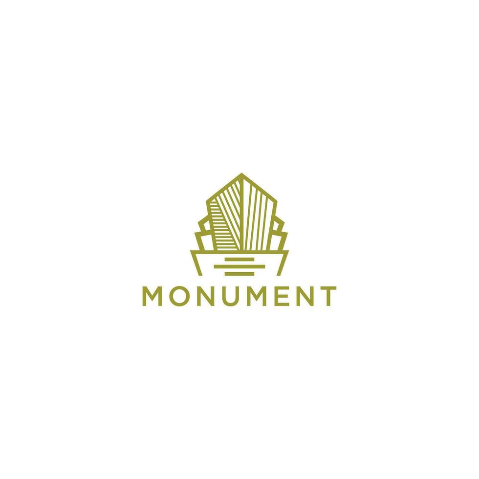 Monument  logo vector icon illustration