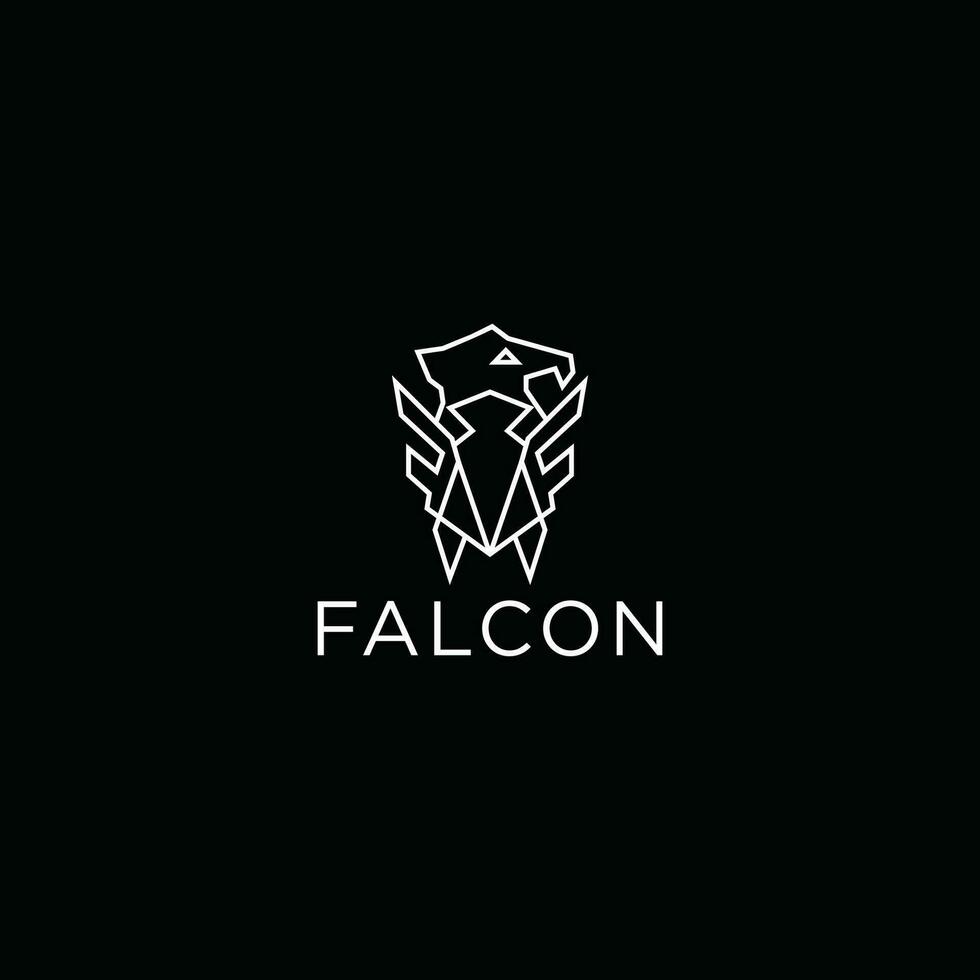Abstract falcon logo design template vector