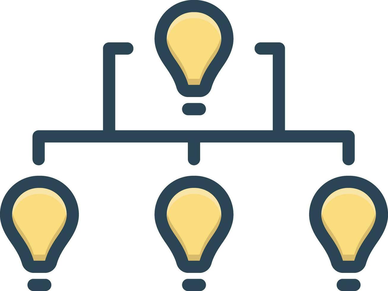 color icon for hierarchy vector