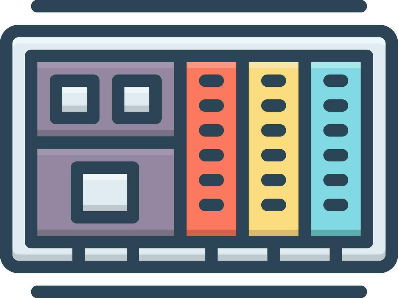 color icon for plc vector