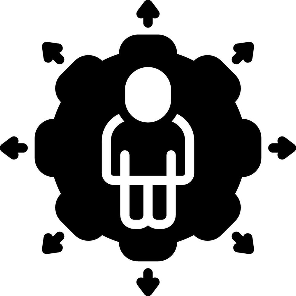 solid icon for possibility vector