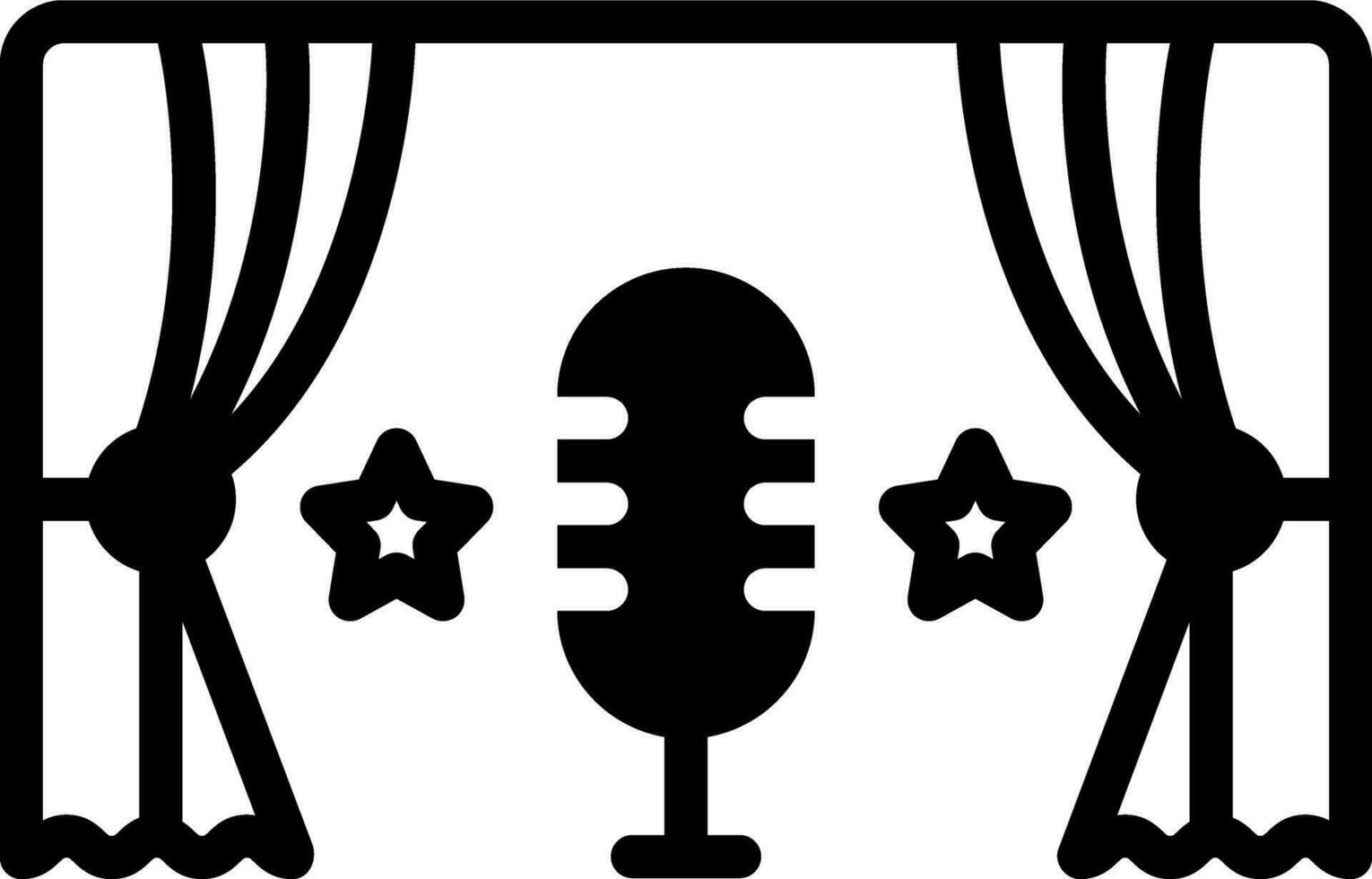 solid icon for shows vector