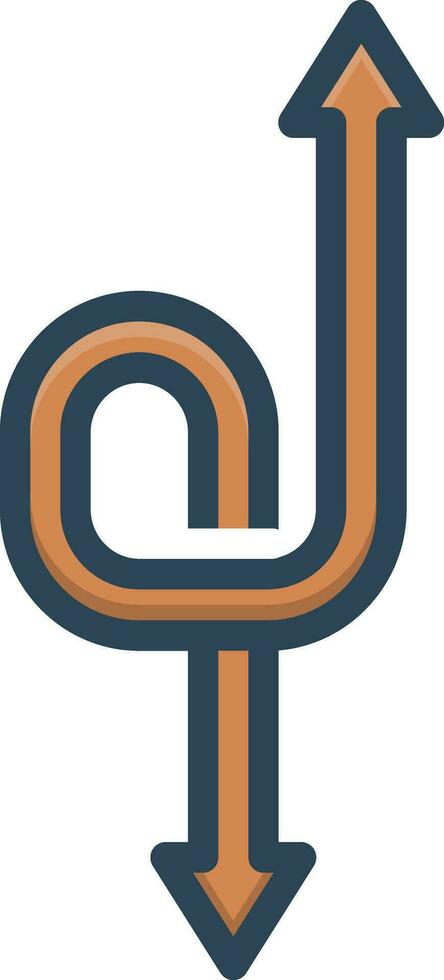 color icon for flexibility vector