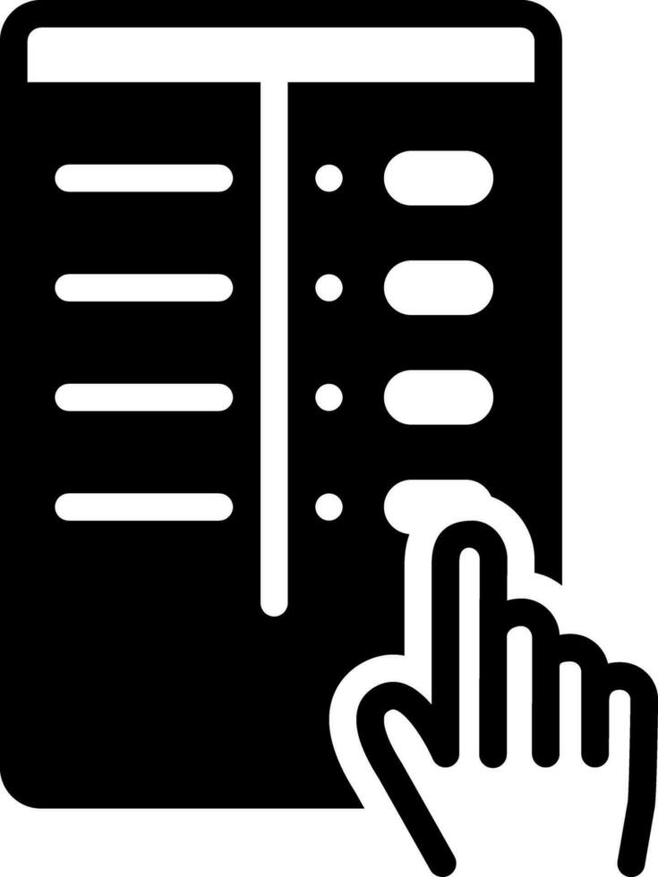 solid icon for ballot vector