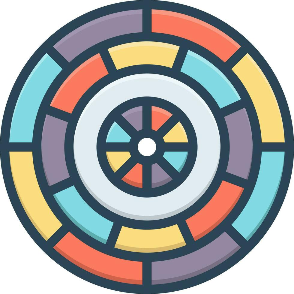 color icon for bet vector