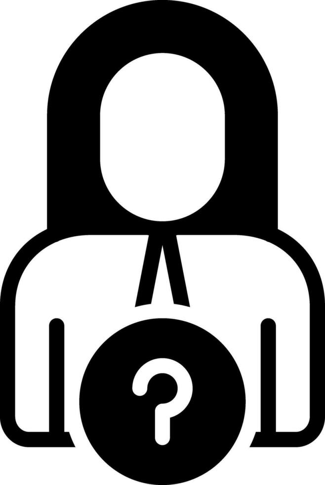 solid icon for stranger vector