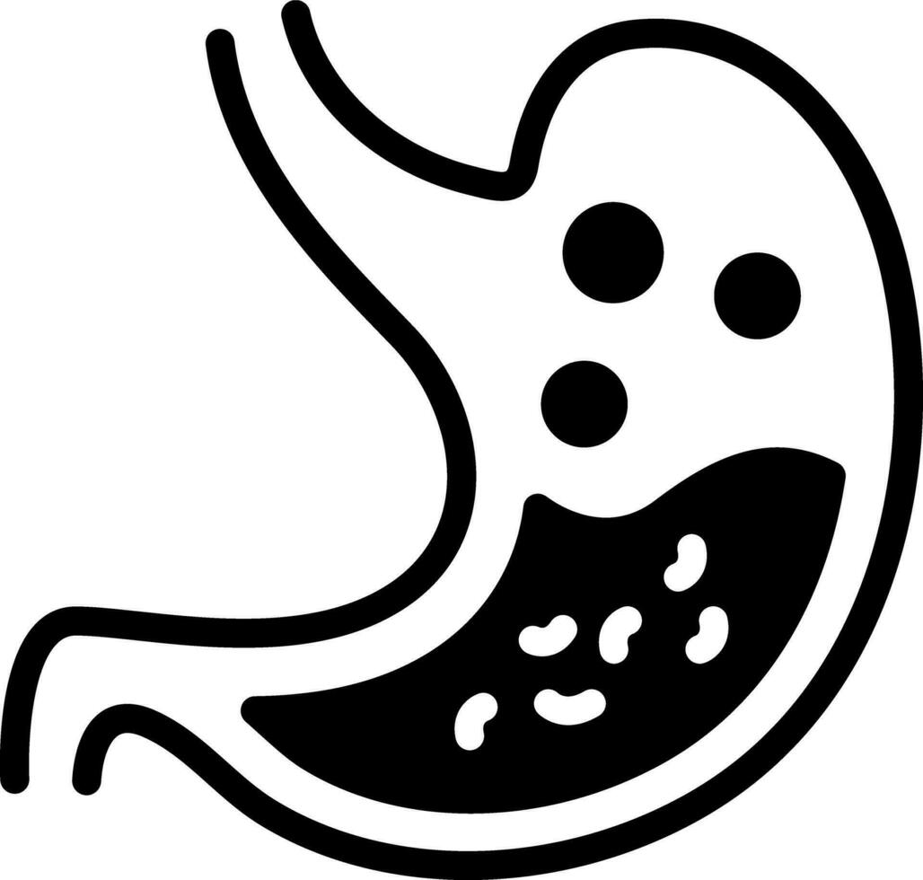 solid icon for digest vector